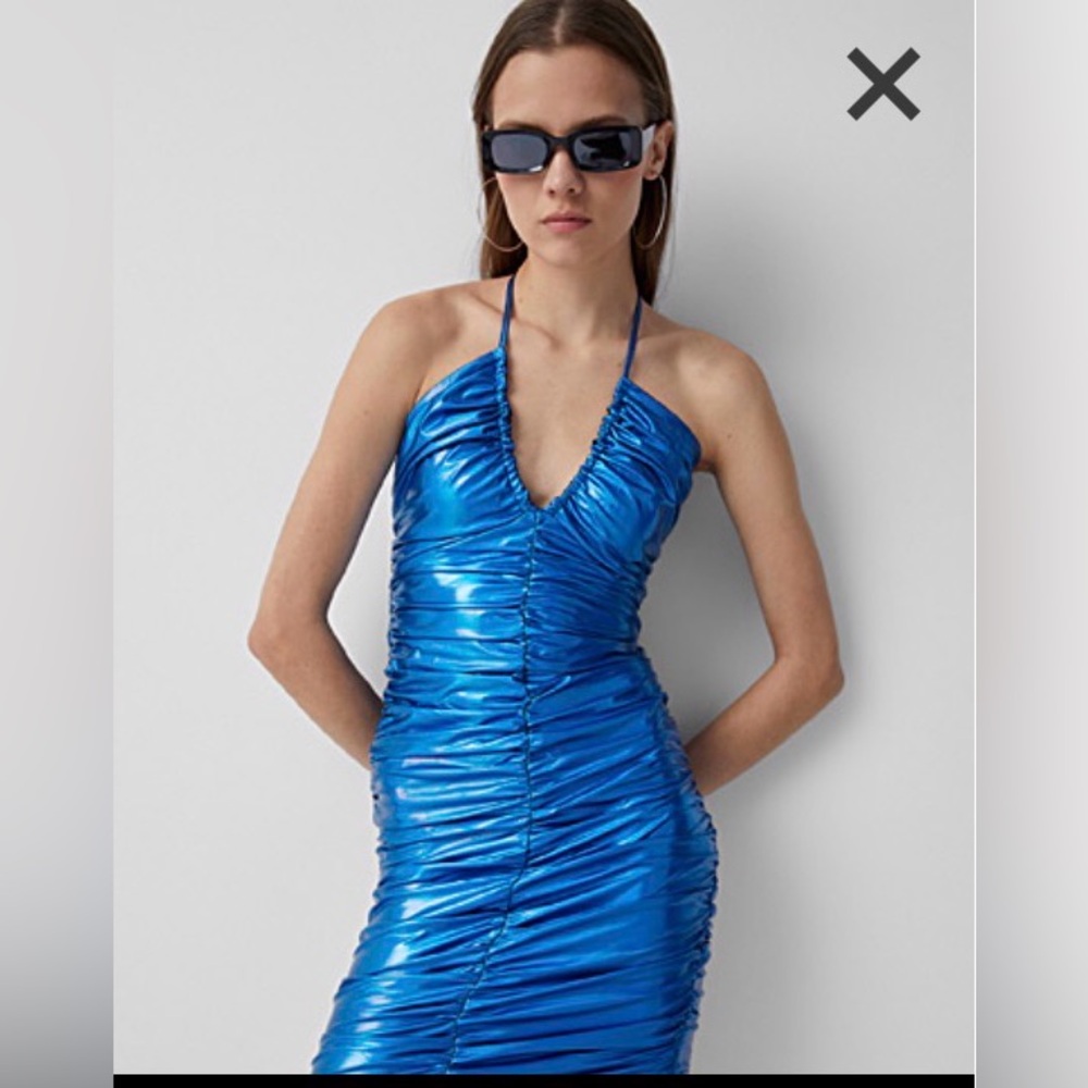 Capsulle Iridescent Blue Dress